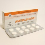 Ампициллин, таблетки 250 мг 20 шт