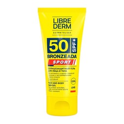 Гель солнцезащитный для лица и тела Librederm БРОНЗИАДА Спорт SPF 50 50 мл