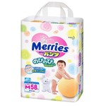 Подгузники-трусики, Merries (Меррис) 6-10 кг р. m 58 шт