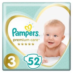 Подгузники 52 шт. Pampers премиум кеа миди 6-10 кг
