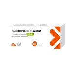 Бисопролол-АЛСИ, таблетки 10 мг 60 шт