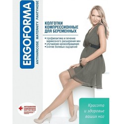 Колготки для беременных антиварикозные Ergoforma 1 класс компрессии 18-22 мм р. 4
