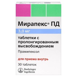 Мирапекс ПД табл. пролонг. 3 мг 30 шт.