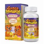 Мульти Супер мишки, пастилки жевательные 2200 мг 60 шт сочное манго