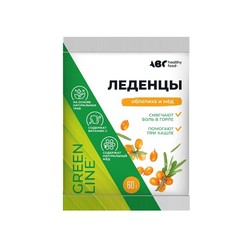 Карамель леденцовая ABC healthy food с витамином С со вкусом облепихи и медом 60 г
