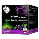 Fe+C Смарт, Smart Fruits (Смарт Фрутс) пастилки жевательные 2.5 г 60 шт Железо с витамином C