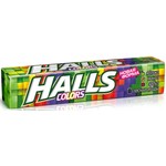 Леденцы, Halls (Холлс) 25 г Колорс (9 леденцов) яблоко манго арбуз лесные ягоды