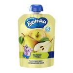 Пюре фруктовое, Hippo Bondi (Бегемотик Бонди) 90 г яблоко и груша без сахара с 5 мес дой-пак