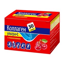 Коллаген ультра + C + глюкозамин 30 шт. вишня
