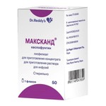 Максканд, лиофилизат для приготовления концентрата для приготовления раствора для инфузий 50 мг 1 шт