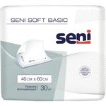 Пеленки гигиенические, Seni (Сени) р. 40смх60см 30 шт софт бейсик