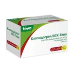 Клопидогрел/АСК-Тева, таблетки 100 мг+75 мг 100 шт
