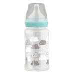 Бутылочка для кормления, Lubby (Лабби) 300 мл арт. 34360 с силиконовой молочной соской средний поток широкое горлышко мерная шкала с шагом 30 мл 3+