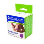Кинезио тейп, Ecoplast (Экопласт) р. 5смх5м 1 шт фиолетовый