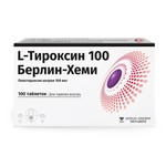 L-Тироксин 100 Берлин Хеми, таблетки 100 мкг 100 шт