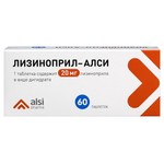 Лизиноприл-АЛСИ, таблетки 20 мг 60 шт