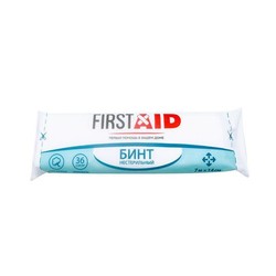 Бинт медицинский Firstaid марлевый нестерильный р. 7мх14см 36 г/м2