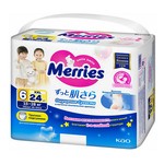 Трусики-подгузники детские, Merries (Меррис) 15-28 кг р. 6 XXL 24 шт