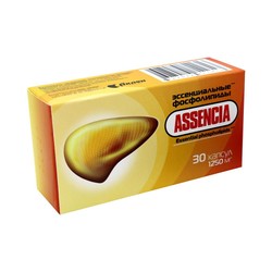 Эссенциальные фосфолипиды Assencia с экстрактом расторопши и витаминами группы В 30 шт. капс. 1250 мг