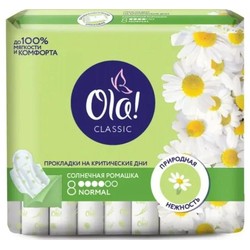 Прокладки женские Ola классик супер солнечная ромашка 8 шт.