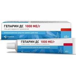 Гепарин ДС гель д/наружн. прим. 1000 МЕ/г 40 г 1 шт.