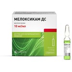 Мелоксикам ДС, раствор для внутримышечного введения 10 мг/мл 1.5 мл 3 шт ампулы