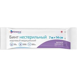 Бинт нестерильный Клинса р. 7мх14см