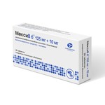 МексиВ 6, таблетки покрытые пленочной оболочкой 125 мг+10 мг 30 шт