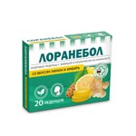 Лоранебол, леденцы 3.2 г 20 шт кедровые с живицей и прополисом на изомальте со вкусом лимон и имбирь