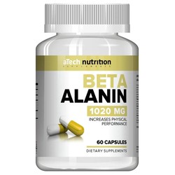 Бета-аланин aTech Nutrition БАД (1 порция 2 капсулы = 1800 мг) 60 шт. капс. 1020 мг