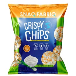 Чипсы Snaq Fabriq цельнозерновые сметана и зеленый лук 50 г