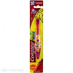 Зубная щетка для детей Colgate смайлз 2-5 лет губка Боб