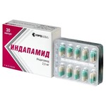 Индапамид, капсулы 2.5 мг 30 шт