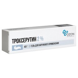 Троксерутин гель д/наружн. прим. 2% 40 г 1 шт.