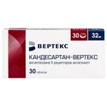 Кандесартан-Вертекс, таблетки 32 мг 30 шт