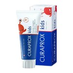 Зубная паста для детей, Curaprox (Курапрокс) 60 мл Кидс клубника без фтора 0+