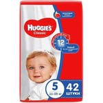 Подгузники, Huggies (Хаггис) 11-25 кг р. 5 42 шт классик
