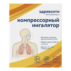 Ингалятор компрессорный ЗдравСити с принадлежностями 1 шт.