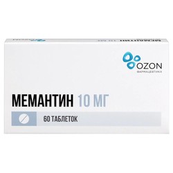 Мемантин табл. п/о пленочной 10 мг 60 шт.