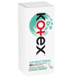 Прокладки женские ежедневные Kotex Антибактериал экстра тонкие 20 шт.