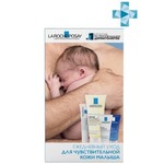 Набор для детей, La Roche-Posay (Ля Рош-Позе) 100 мл + 15 мл + 15 мл + 15 мл Ежедневный уход для чувствительной кожи малыша Липикар масло для ванны и душа + гель для душа + молочко + бальзам Цикапласт В5