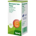 Винкристин-Тева, раствор для внутривенного введения 1 мг/мл 1 мл 1 шт флаконы