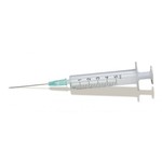 Шприц одноразовый, Pharmatech JV (Фарметех Джи Ви) 5 мл р. 0.7ммх38мм 22G 100 шт трехкомпонентный с иглой Луер
