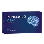 Меморитаб, таблетки диспергируемые 20 мг 30 шт