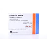 Фраксипарин, раствор для подкожного введения 9500 анти-Ха МЕ/мл 0.4 мл 10 шт (3800 МЕ в шприце) шприцы