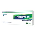 Рабепразол, таблетки кишечнорастворимые покрытые оболочкой 20 мг 30 шт