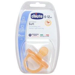 Пустышка латексная 1 шт. Chicco Физио софт с 6-12 мес.