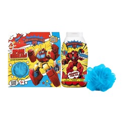 Набор Megamonsters Мегамонстры Яркие победы шампунь-гель 2 в 1 + мочалка-шар 250 мл