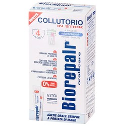 Ополаскиватель для рта Biorepair с антибактериальным действием 12 шт. 12 мл