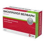 Бисопролол Велфарм, таблетки покрытые пленочной оболочкой 5 мг 90 шт